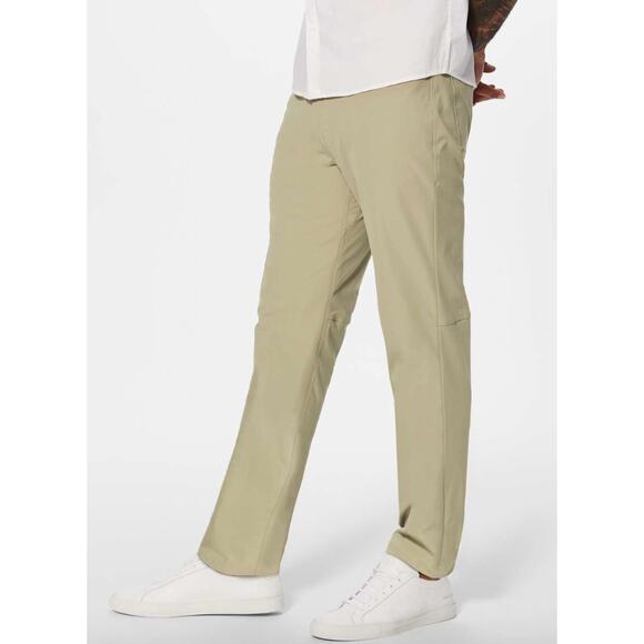 Lululemon Men's ABC Pant Classic Straight Leg Dress Office Tofino Sand 34 - Picture 1 of 10